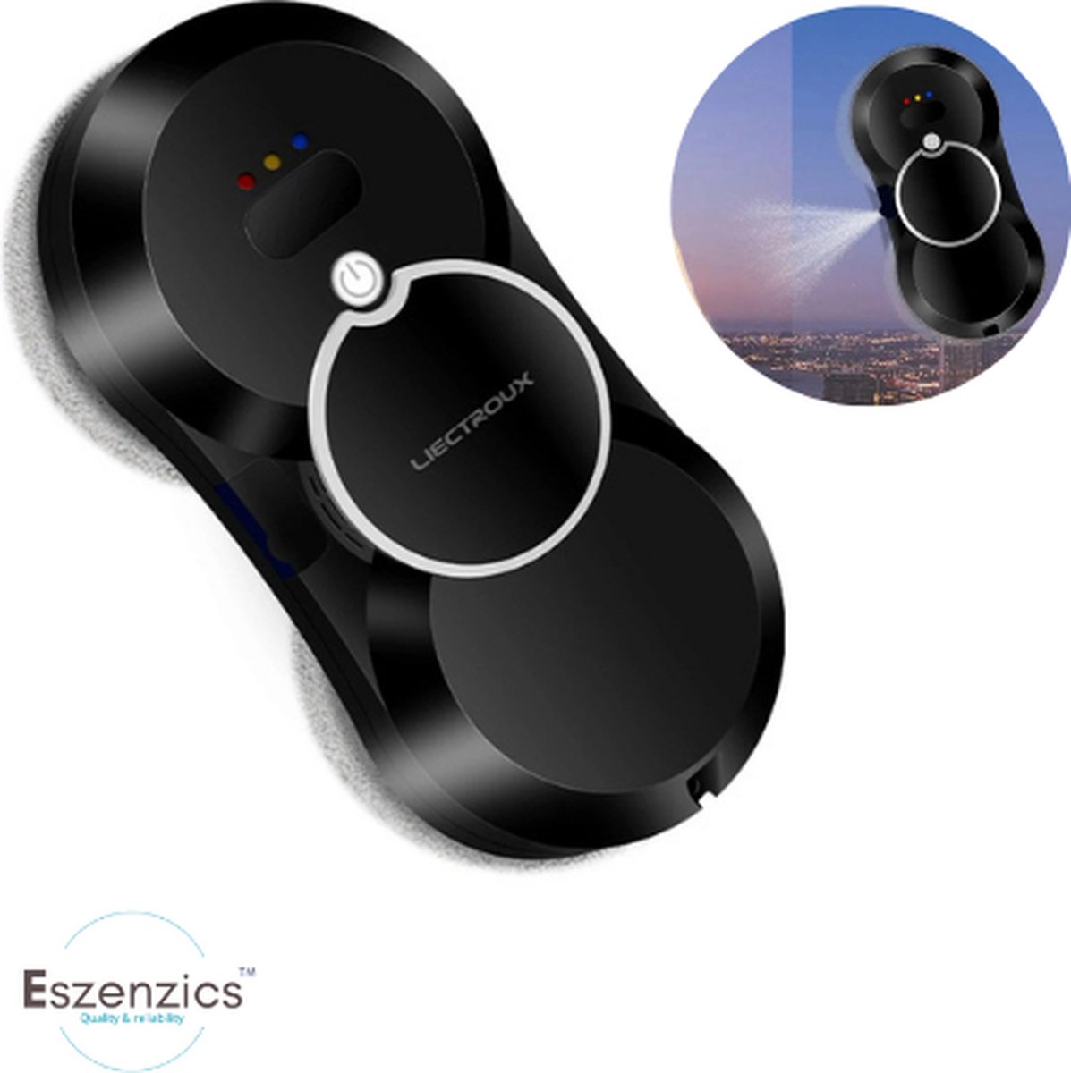 Eszenzics™ Robot Ramenwasser - Ultradun 6.8cm - Zelflerend - Afstandsbediening - 30ml watertank (20m²) - Forse zuigkracht - Multifunctioneel inzetbaar