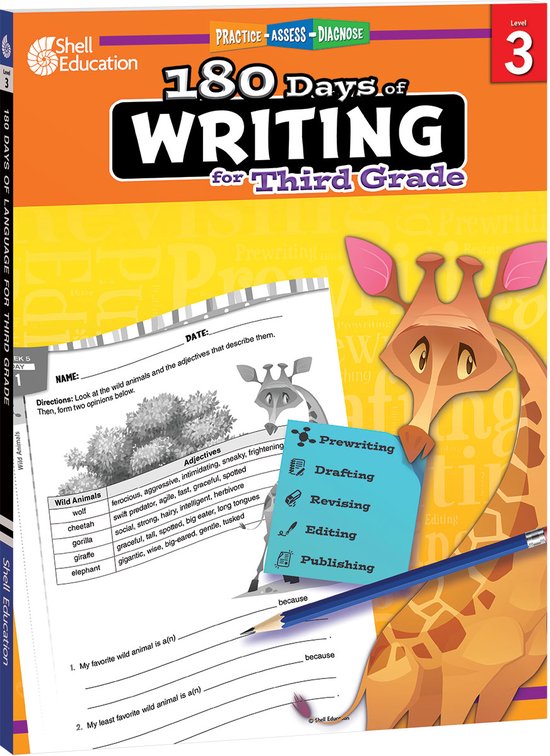 180 Days of Writing for Third Grade, Level 3 - cover