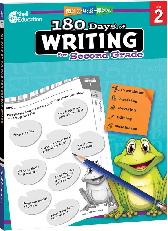 180 Days of Writing for Second Grade, Level 2 - cover