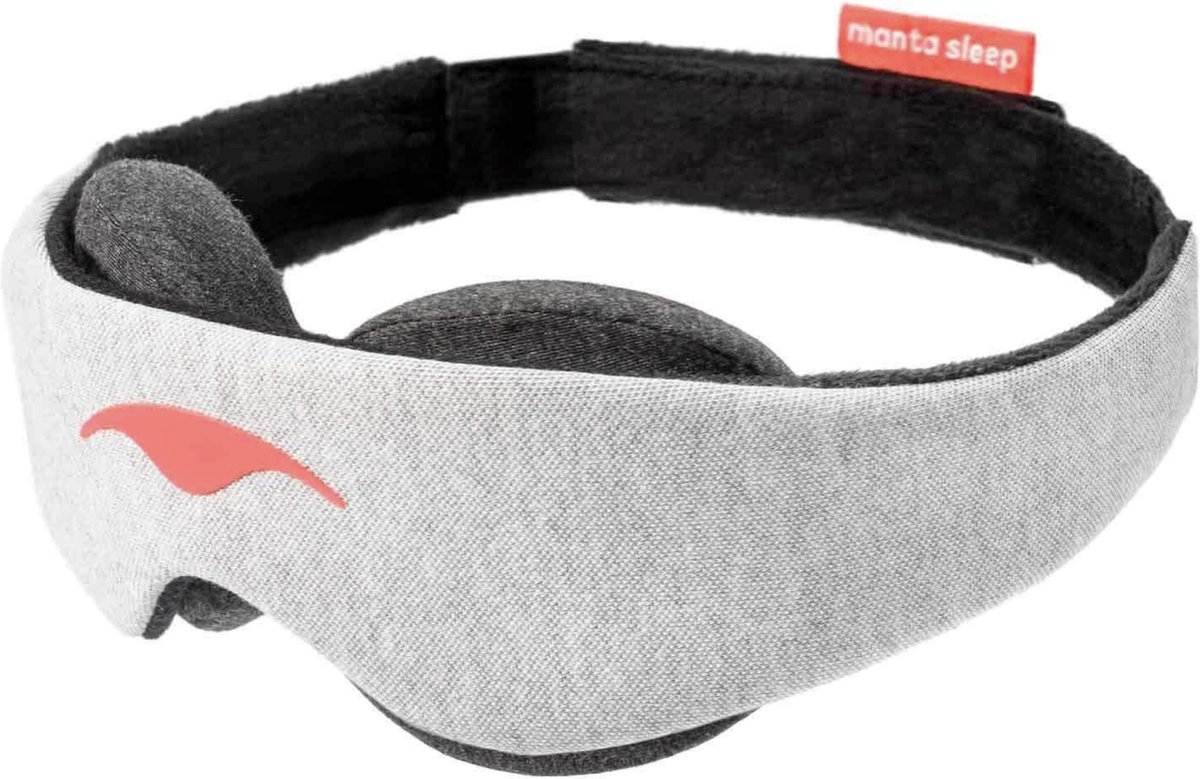 Manta Sleep Mask - Ervaar het beste slaapmasker - 100% verduisterend - Zeer comfortabel - Geen druk op ogen/oogleden - Volledig verstelbaar voor een perfecte pasvorm - Zacht en ademend materiaal op Prijzenvolger.com