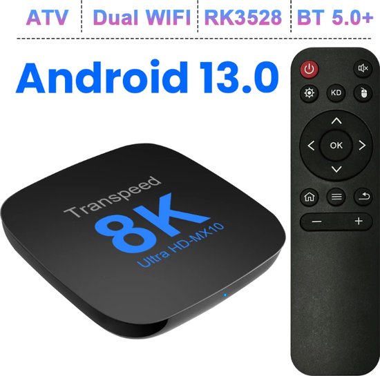 Foto: Android tv box 8k chromecast streaming box met wifi bluetooth incl google assistant