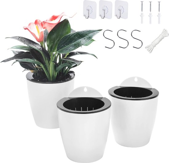 LATRAT 4 stuks kunststof bewateringsballen, automatisch irrigatiesysteem, irrigatiesysteem, vakantieplanten, voor planten, balkon, tuin, bonsai, 26,5 x 8 cm