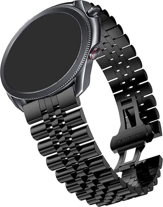 Bracelet De Montre Métal Noir Pour Femme - 12/14mm - Bicolore - Neuf Ancien Stock