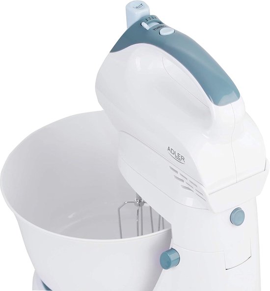 Hand mixer with bowl - white/grey - 4202 — afbeelding 5