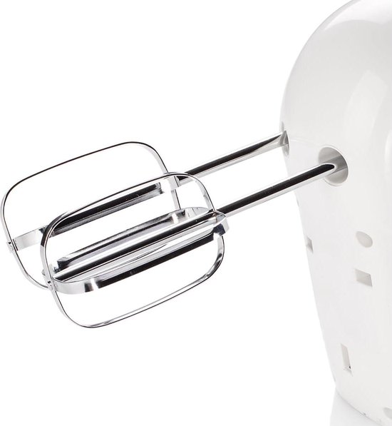 Handmixer 5 snelheidsinstellingen - 200 Watt - Met deeghaken - Wit — afbeelding 3