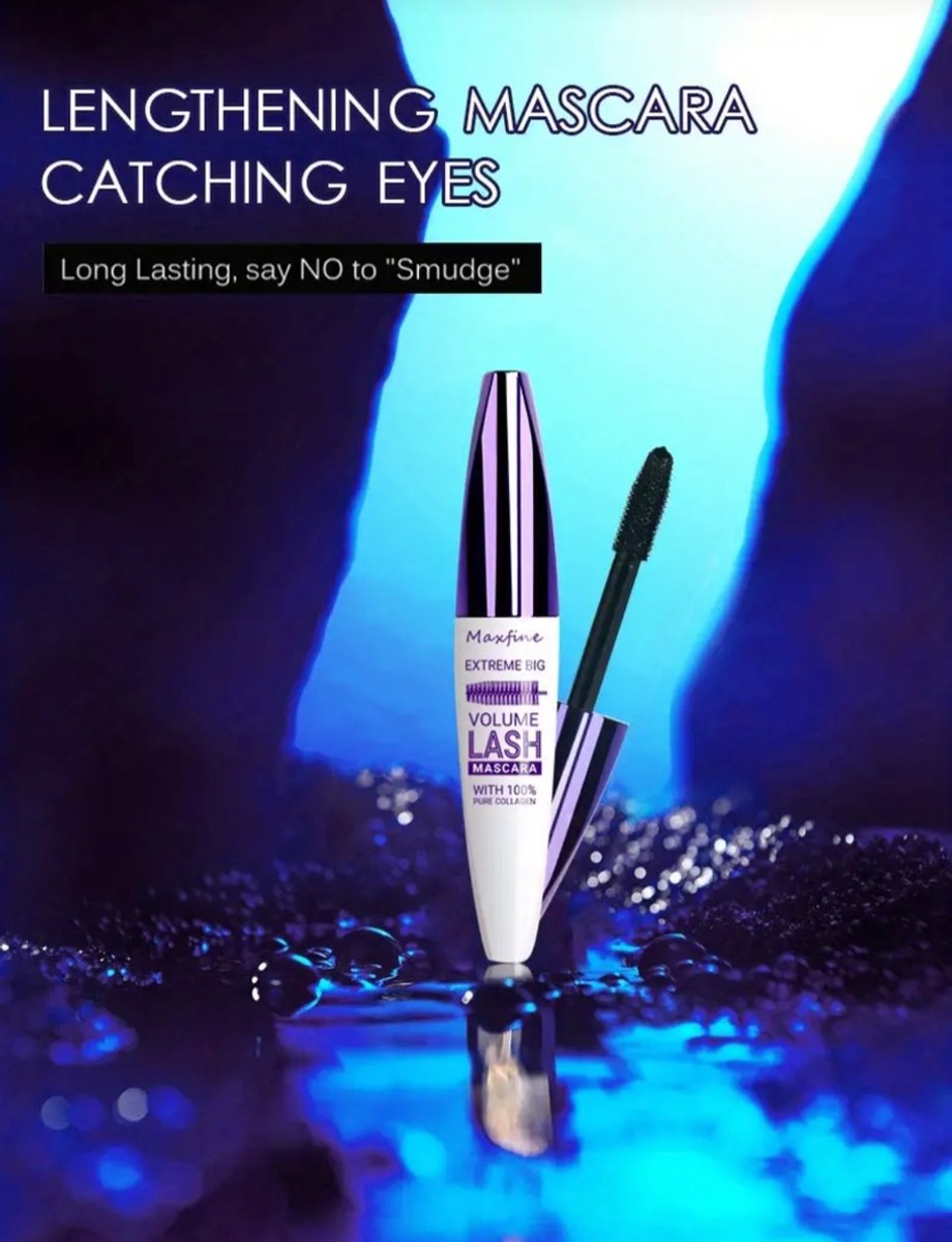 Goedkoopste Prachtige 5D waterproof blauwe kleur mascara die uw ogen een mooie sexy blik geven met 100 pure collageen