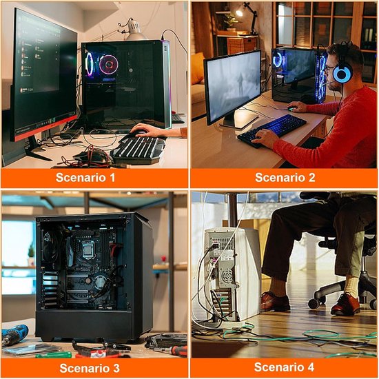 VIVO Heavy Duty Verstelbare Under Desk PC Mount Computer Case Houder Ondersteunt Tot 65 Lbs Mount Pc04a 2630509869