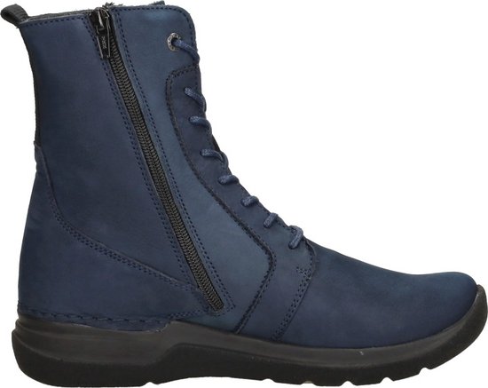 Wolky Viper Veterschoenen Hoog - Blauw - Maat 39 | bol