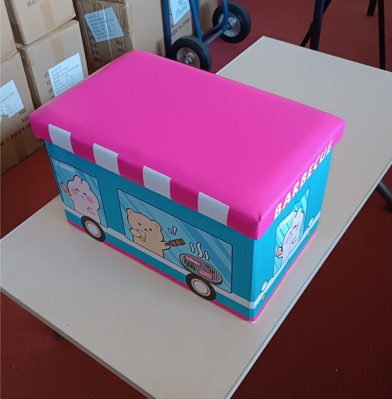 FUN HOUSE 712540 PAW Patrol Foldable Polyester Toy Box, Blue, 55.5 x 34.5 x 34 cm