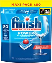 Finish Power All in One Regular Vaatwastabletten - 80 Stuks - kwartaalbox