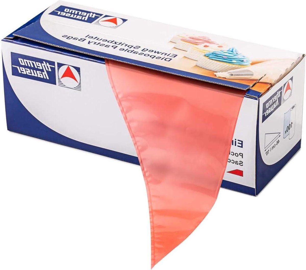 Wegwerp spuitzakken Maximum Grip rood 100 stuks 460x230x00075 cm kunststof PE keuken accessoires spuitzakken wegwerp