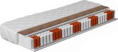 Meubella - Matras Felix - Pocketvering 7 zones met kokos - 160x200 cm