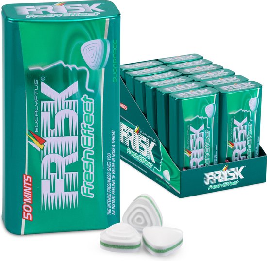 Frisk Fresh Effect Eucalyptus - Frismakers - Suikervrij - 1x12stuks