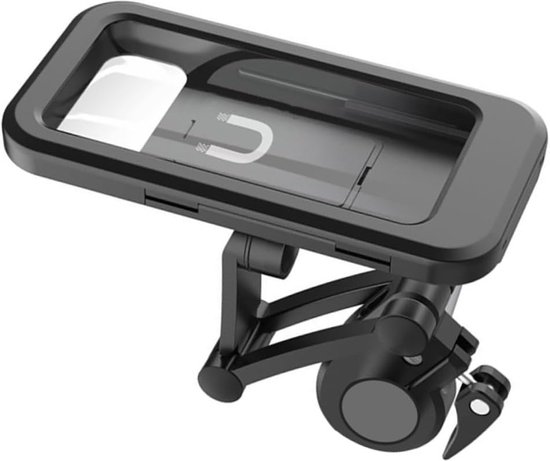 BixB Telefoonhouder fiets waterdicht - GSM Houder - Universeel - Ook Geschikt Voor Scooter en Motor - Zwart