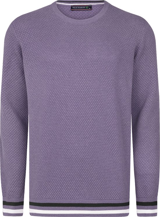 Felix Hardy Pull en Coton - Pull - Col Rond Homme Lilas - M