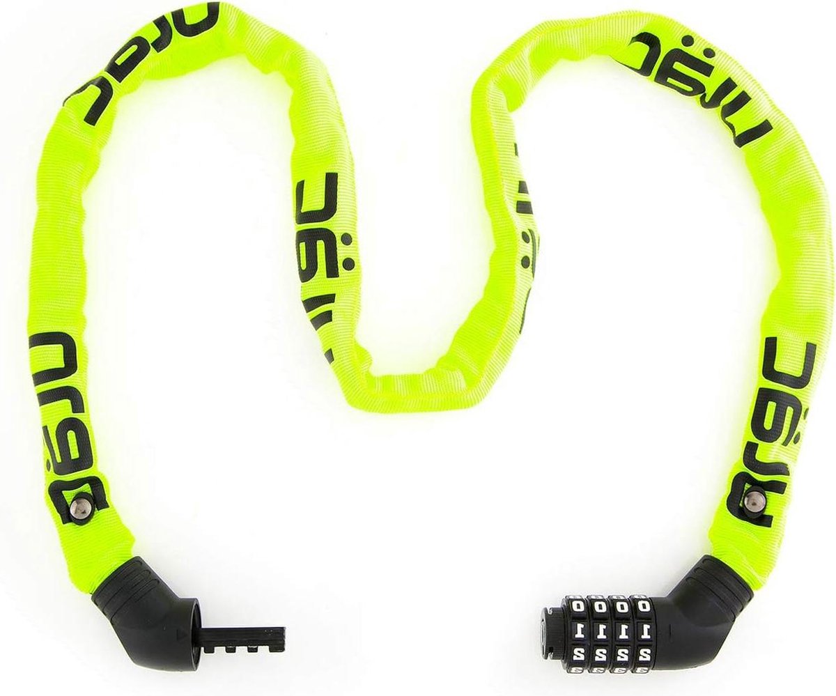 Neo Chain Lock Combo Resettable Anti-diefstal Fietsslot - 4-cijferige combinatie - Neon