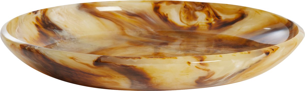 Schaal BELAWAN - Ø34x6cm - Bruin