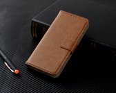 P.C.K. Bookcase-telefoonhoesje-boekhoesjes-bookmodel-plaats voor kaarten Bruin geschikt voor Samsung Galaxy S10 PLUS