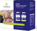 Doos van Vitakruid 'Multi Dag & Nacht Vrouw 50+' met twee potjes en een foto van een vrouw.
