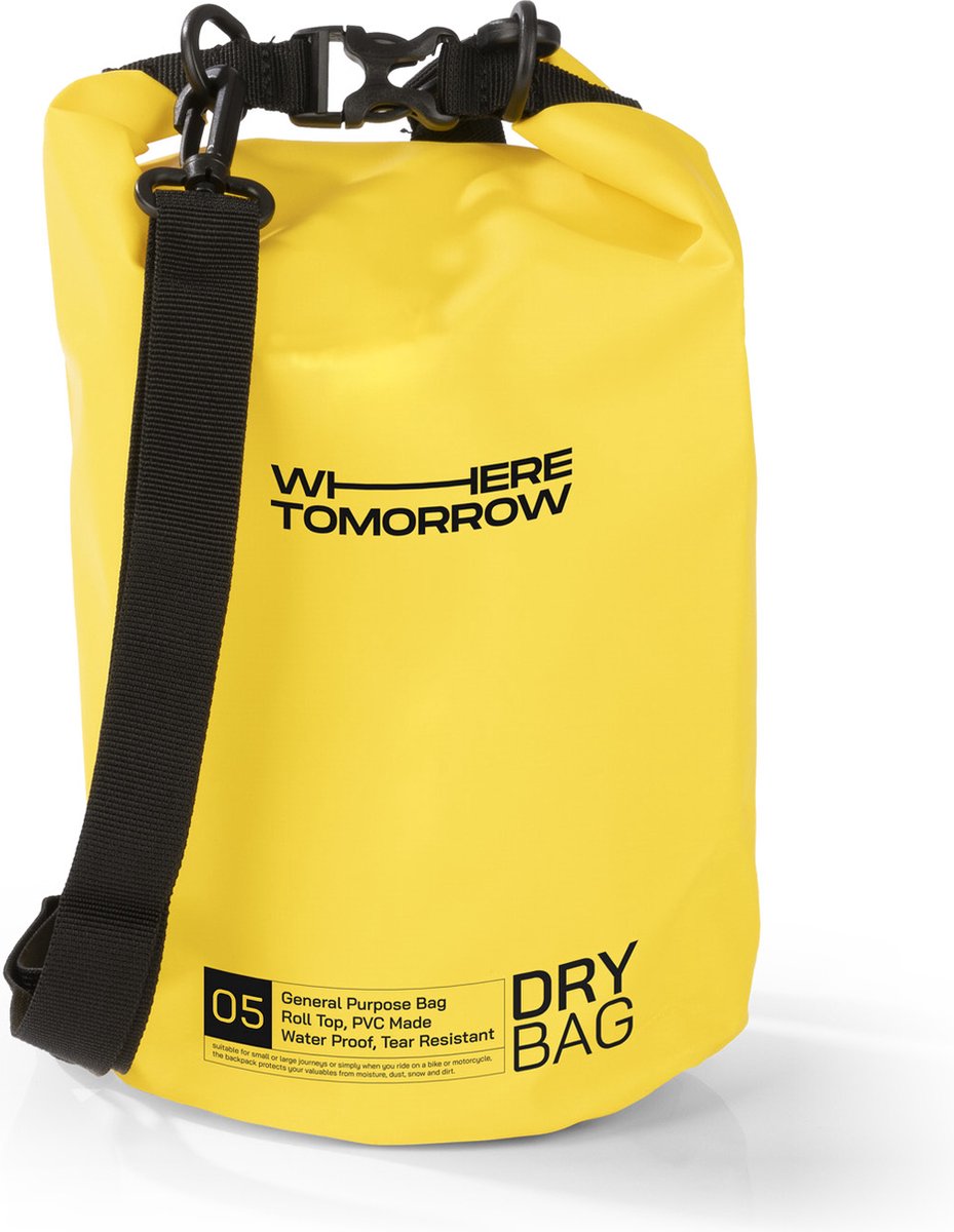Where Tomorrow PVC dry bag Style 01 5L geel