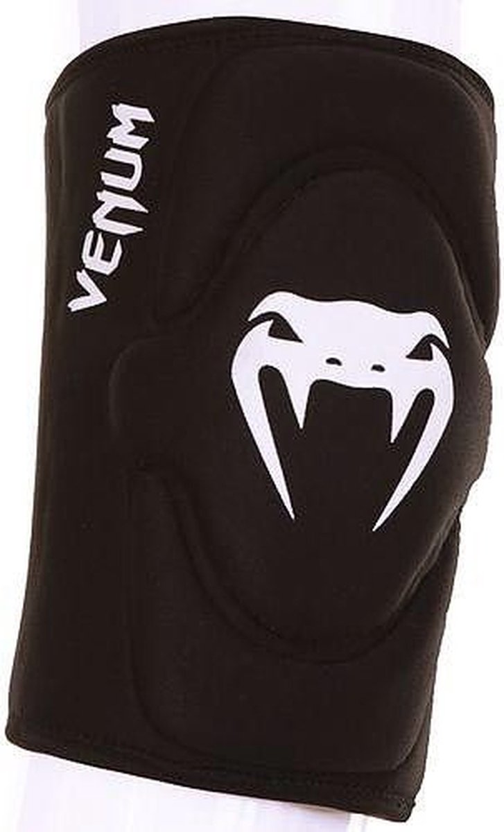 Venum Kontact Lycra Gel Kniebeschermers Zwart Wit - XS