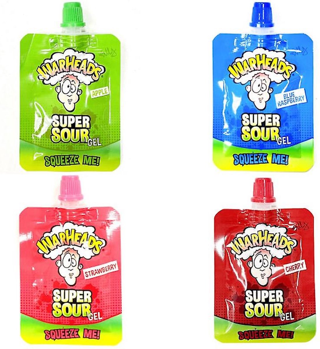 Warheads Super Sour Squeeze Me Gel 4x