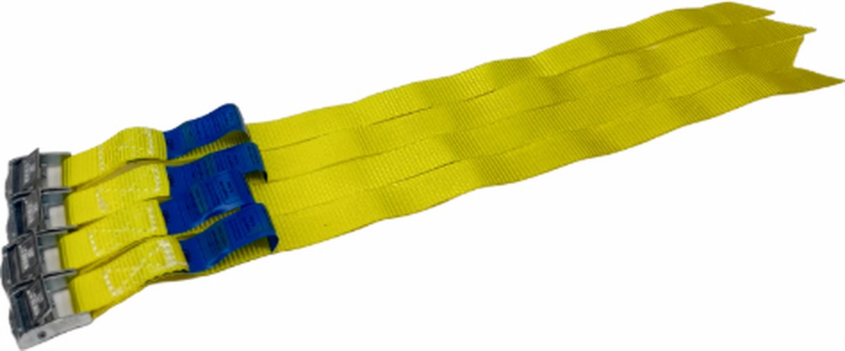 BCF-Products - Spanbanden - 40 cm - 4 stuks - Geel - Spanbandjes - Spanband Fiets - Bindriemen - Fietsriempjes