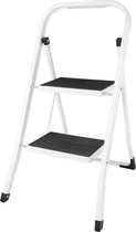 Bol.com Vouwstapkruk Heavy Duty 2 Loopvlak Staal Opvouwbare Ladder 900X470X30mm aanbieding