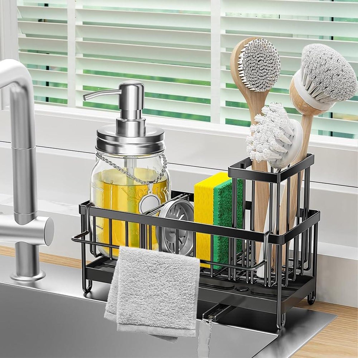 Gootsteen caddy organizer - handige opbergoplossing voor de keuken
