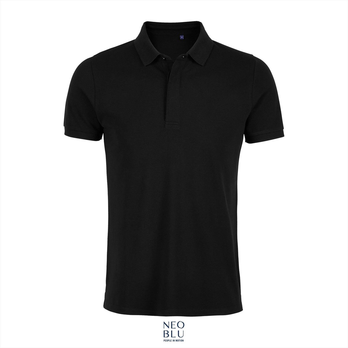 Neoblu Men´s Piqué Polo Shirt Owen NB3188 - Deep Black - S