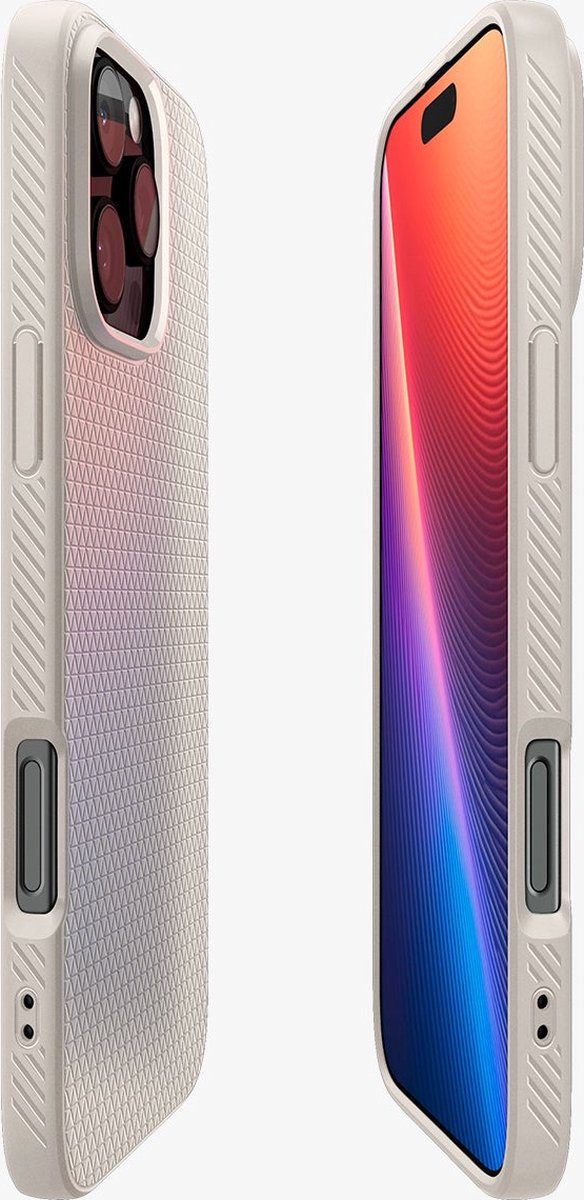 Spigen Liquid Air TPU Hoesje iPhone 16 Pro Max Mat Flexibel Anti-Schok Back Cover Titanium - Afbeelding 2