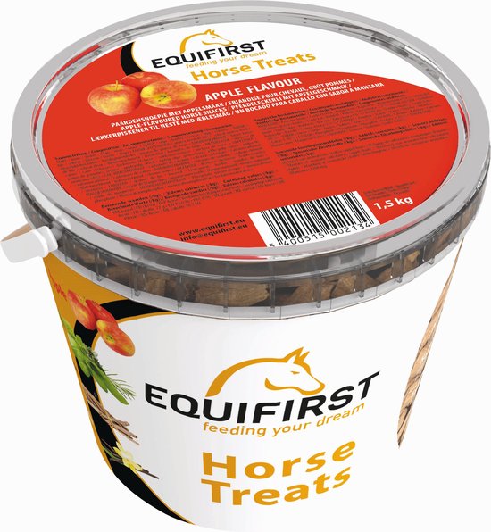 Foto: Equifirst horse treats apple paardensnack appel 1 5 kg