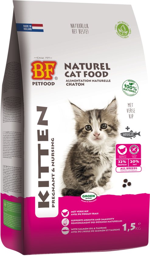 Bf Ncf Kitten Pregnant&Nursing - Kattenvoer - Kalkoen Vis Kip 1.5 kg