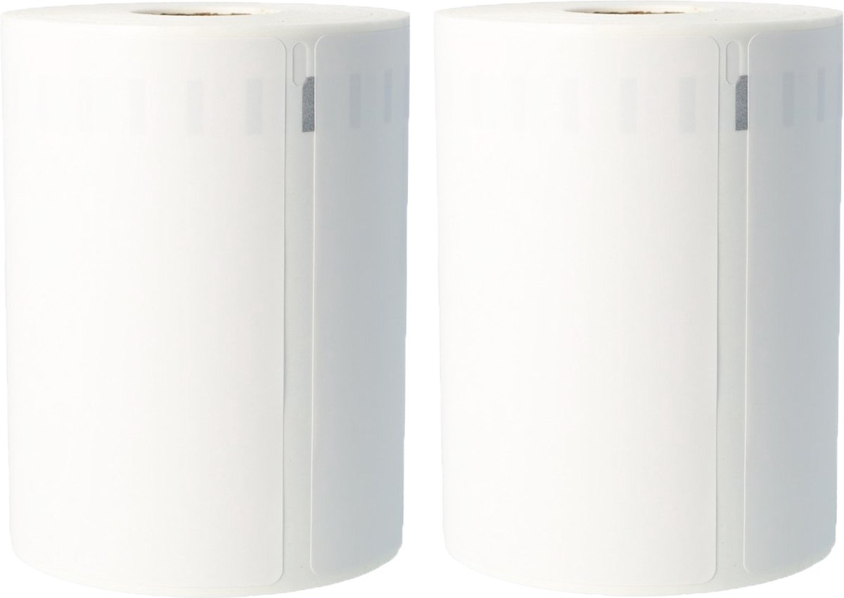 Dappaz 2 stuks Dymo Compatible Labels 4XL Wit S0904980 Geschikt voor Dymo Labelwriter 4XL | 104 x 159mm | Verzendetiketten Extra Groot