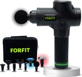 Bol.com FORFIT Hot & Cold Massage Gun - Black – 30 Standen en 8 Opzetstukken – Draadloos en stil – Professioneel Massage apparaa... aanbieding