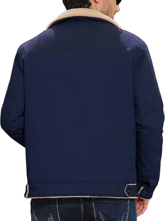 Save the Duck Alex gewatteerd jack met opstaande kraag • Donkerblauw