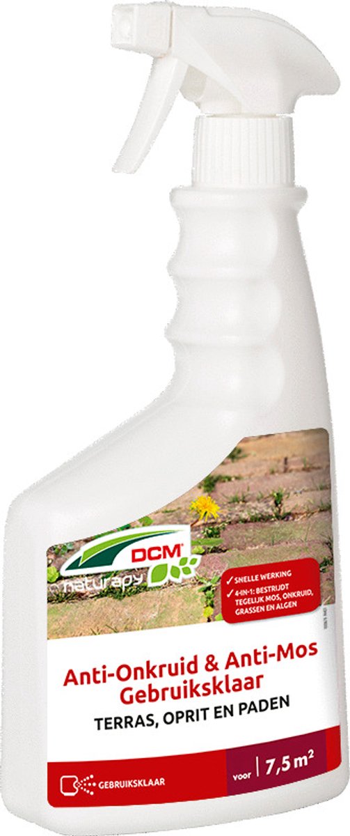 Dcm Naturapy Anti-Onkruid Anti-Mos Terras Gebruiksklaar - Algen- Mosbestrijding - 750 ml