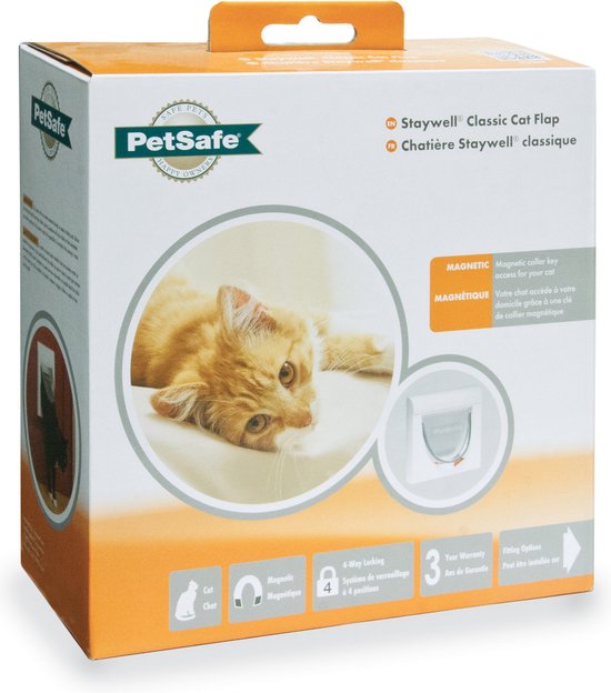 Petsafe 932 Magnetisch Kattenluik – Wit – 10.5 x 22.6 x 22.8 cm