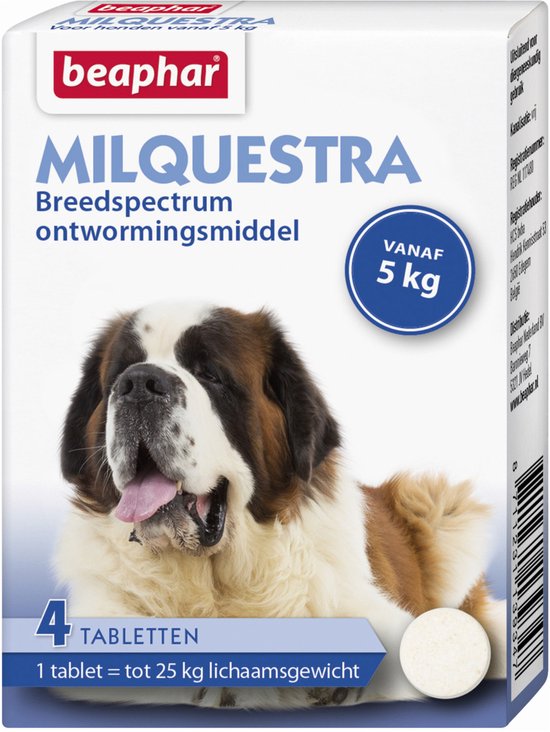 Beaphar Milquestra Hond - 4 Tabletten