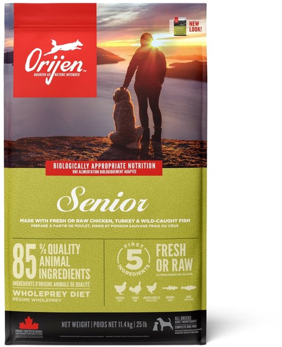 Orijen Whole Prey Senior Dog - Kip & Dinde - Nourriture pour chiens - 11,4 kg
