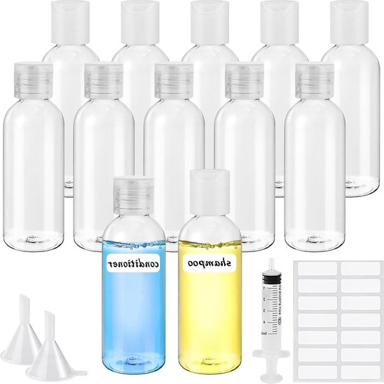 Naapesi Siliconen reisfles van 200 ml voor toiletartikelen, 3