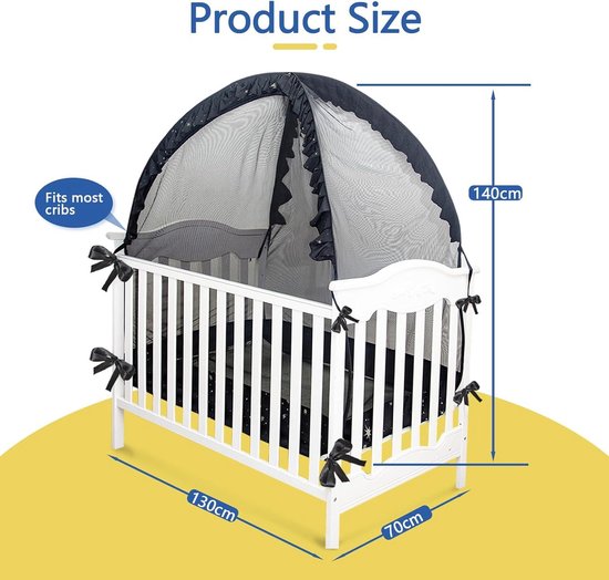 Moustiquaire De Lit Avec Étoiles Fluorescentes - 200x200x210cm Protection Anti-Moustiques