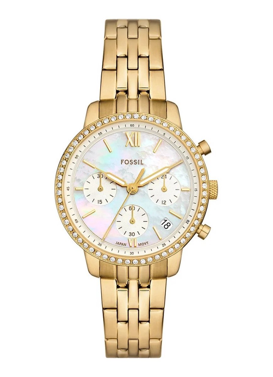 Fossil Neutra ES5358 Horloge - Staal - Goudkleurig - Ø 36 mm