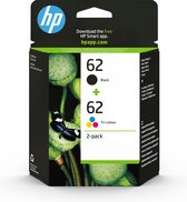 HP 62 - Inktcartridge - Origineel - Zwart & Kleur