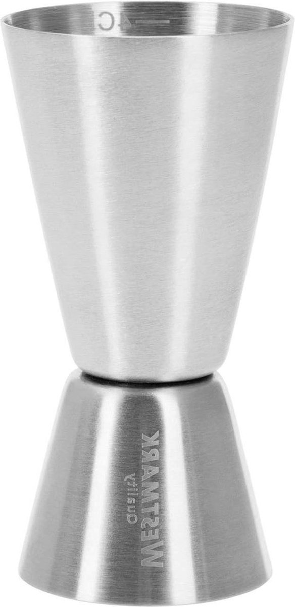 Barmaatje Roestvrij Stalen Westmark Jigger Cocktail 2 4 cl zilver 62772260 in HTML-opmaak Barmaatje