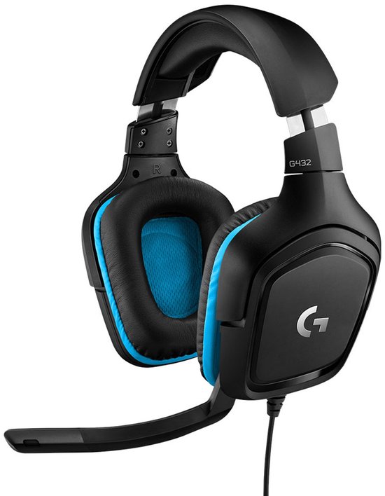 Logitech G432 - Bedrade Gaming Headset - Multiplatform - Blauw
