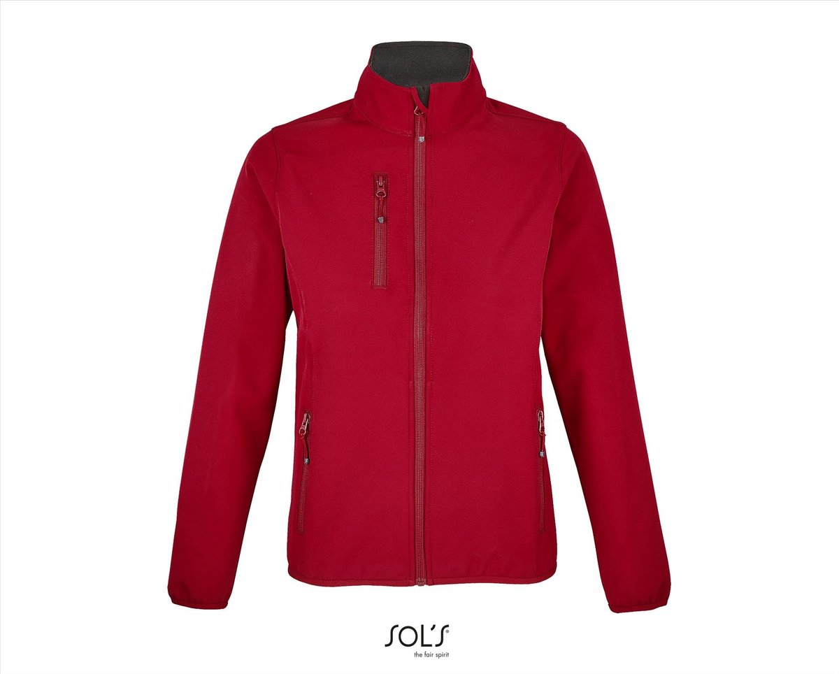 SOL'S Women´s Falcon Zipped Softshell Jacket L03828 - Pepper Red - 3XL
