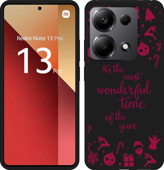 Cazy Hoesje Zwart geschikt voor Xiaomi Redmi Note 13 Pro 5G Most Wonderful Time
