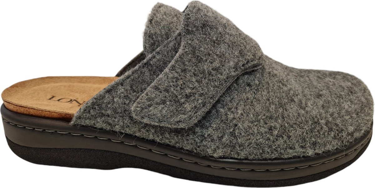 Longo 1101505 2 Grau Heren Pantoffels - Grijs - 41