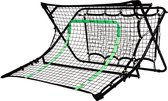 VirtuFit Combi Rebounder - Kickback - Groen & Zwart - 113 x 106 x 61 cm - Inclusief 4 Grondankers - In te Stellen in Meerdere Hoeken - Sterk & Duurzaam Materiaal - Rebounder Voetbal - Rebounder Trampoline - Rebounder Volleybal